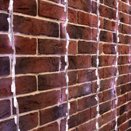 Гирлянда Умный дождь 3 секции 1×3 м Белый с Динамикой, 24В, 672 LED, 8 каналов, Провод Белый ПВХ, IP65