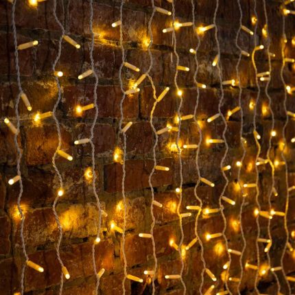 Гирлянда Занавес 2х3 м, Тепло-Белый Статика, 230В, 600 LED, IP65