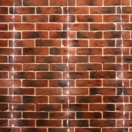 Гирлянда Занавес 2×9 м Белый с эффектом водопада, 24 В, 480 LED, прозрачный провод ПВХ, IP65