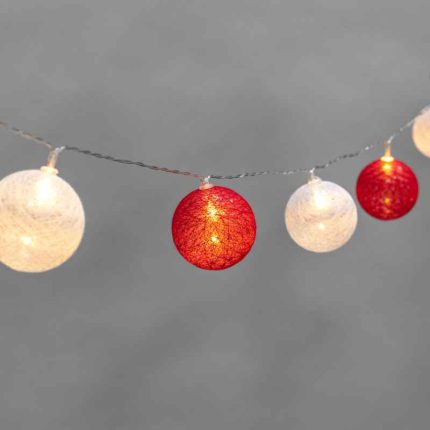 Гирлянда Тайские фонарики «Магия» 3.5 м, тепло-белый свет, 5В, 20 LED, провод прозрачный ПВХ, IP20