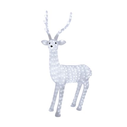 Световая фигура «Северный олень», 130 см, IP65, белое свечение
