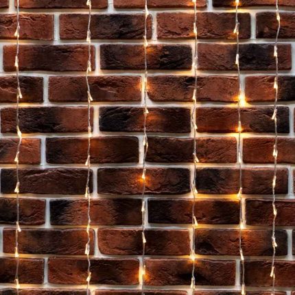 Гирлянда Занавес 3×2 м Тепло-Белый с Эффектом Водопада, 240 LED, IP20