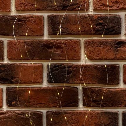 Гирлянда Занавес из росы 6×3 м, Тепло-Белый с Динамикой, 600 LED, IP20