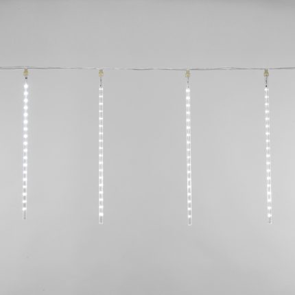 Гирлянда Тающие Сосульки, 8 х 0.5 м, белый свет, 230В, 288 LED, провод прозрачный ПВХ, IP20