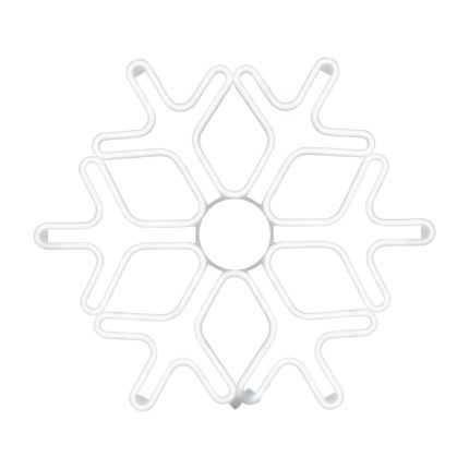 Светодиодная снежинка из гибкого неона, 60×60 см, IP65, синее свечение