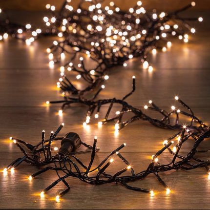 Гирлянда Кластер 3 м Тепло-Белая с Динамикой, 288 LED, IP20, NN