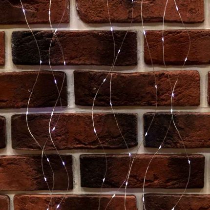 Гирлянда Занавес из росы 6×3 м, Белый с Динамикой, 600 LED, IP20